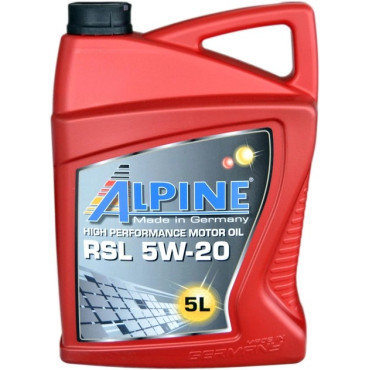 Олива моторна синт. ALPINE 5W-20 RSL API SN ILSAC GF-5 5л Олива моторна синт. ALPINE 5W-20 RSL API SN ILSAC GF-5 5л