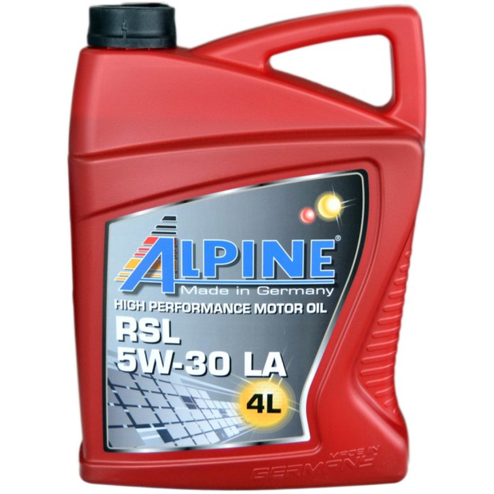 Олива моторна синт. ALPINE 5W-30 RSL LA API SN/CF (C3) MB-229.31/229.51/229.52 BMW LL-04 4л Олива моторна синт. ALPINE 5W-30 RSL LA API SN/CF (C3) MB-229.31/229.51/229.52 BMW LL-04 4л