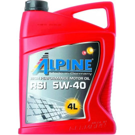 Олива моторна синт. ALPINE 5W-40 RSi ACEA A3/B4-08 • API SN/CF (!!!MB 229.5) 4л Олива моторна синт. ALPINE 5W-40 RSi ACEA A3/B4-08 • API SN/CF (!!!MB 229.5) 4л