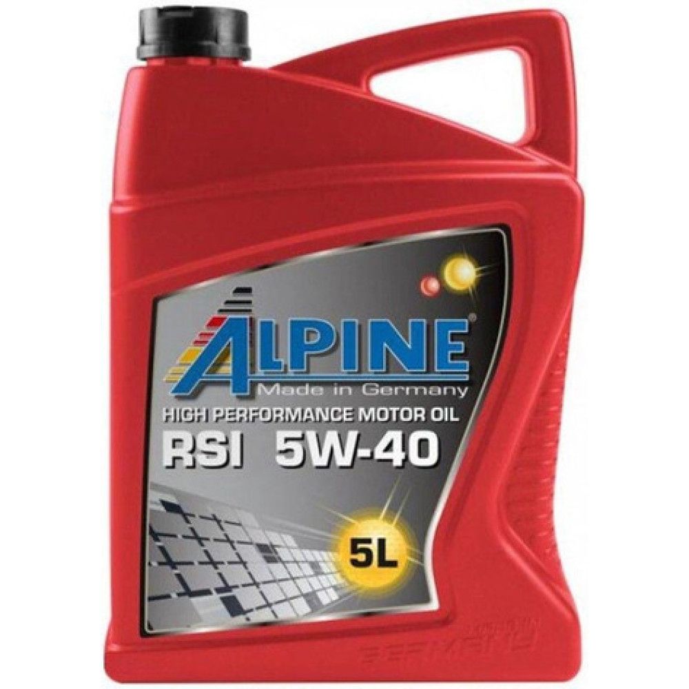 Олива моторна синт. ALPINE 5W-40 RSi ACEA A3/B4-08 • API SN/CF (!!!MB 229.5) 5л Олива моторна синт. ALPINE 5W-40 RSi ACEA A3/B4-08 • API SN/CF (!!!MB 229.5) 5л