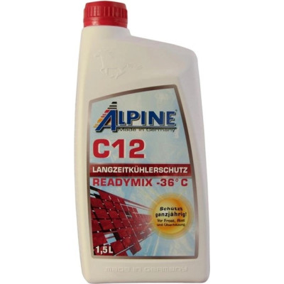 Антифриз Alpine C12 ready-mix -36°C чер, 1.5л