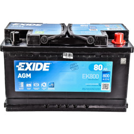 Акумулятор EXIDE START-STOP AGM 80Ah Ев (-/+) (800EN) (д315*ш175*в190) EK800 Акумулятор EXIDE START-STOP AGM 80Ah Ев (-/+) (800EN) (д315*ш175*в190) EK800