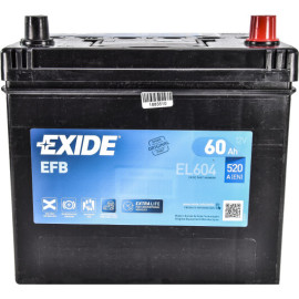 Акумулятор EXIDE START-STOP EFB 60Ah ASIA Ев (-/+) (д230*ш173*в220) EL604 Акумулятор EXIDE START-STOP EFB 60Ah ASIA Ев (-/+) (д230*ш173*в220) EL604