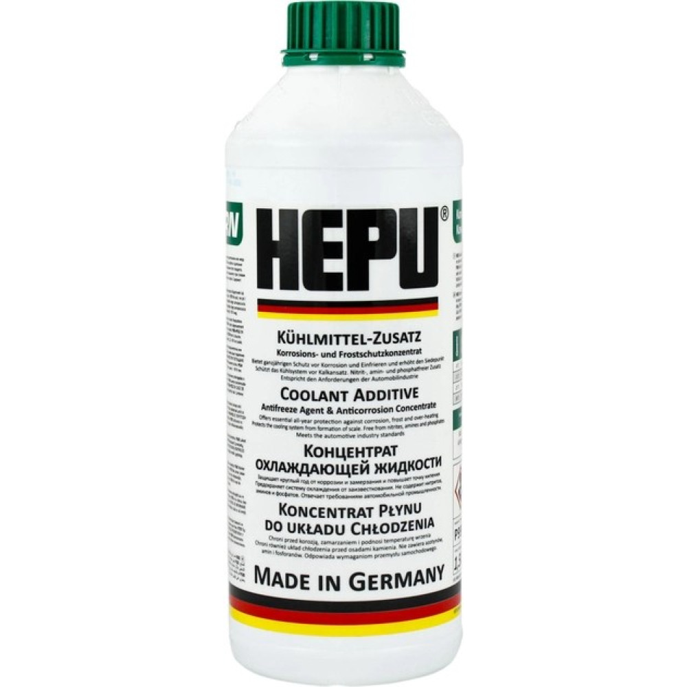Антифриз концентрат HEPU зелений 1,5 л Антифриз концентрат HEPU зелений 1,5 л