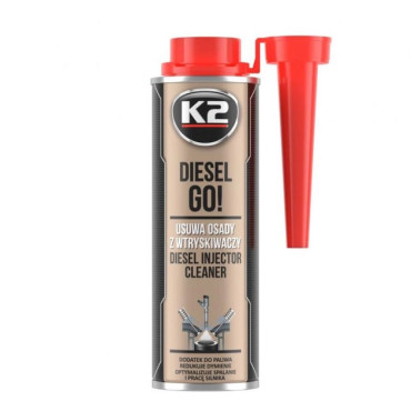 Очисник форсунок для дизельних двигунів K2 DIESEL GO! 250мл Очисник форсунок для дизельних двигунів K2 DIESEL GO! 250мл