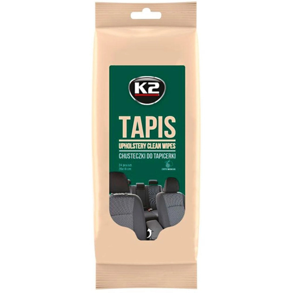 Серветки для очищення тканини K2 TAPIS 24шт  Серветки для очищення тканини K2 TAPIS 24шт
