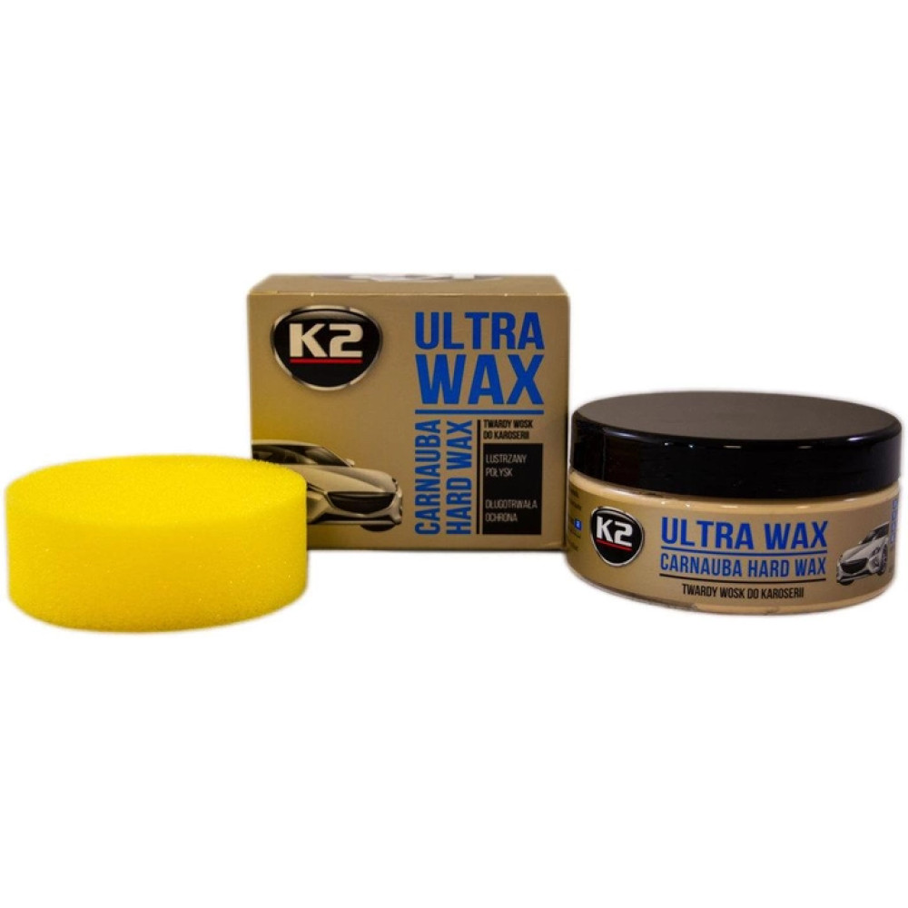 Паста для полірування кузова Ultra Wax з губкою 250г. K2 (24шт уп) Паста для полірування кузова Ultra Wax з губкою 250г. K2 (24шт уп)