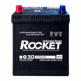 Акумулятор "ROCKET" 40Ah ASIA (+/-) ТК (340CCA) (д187*ш127*в225) SMF 42B19R без нижн. бурт Акумулятор "ROCKET" 40Ah ASIA (+/-) ТК (340CCA) (д187*ш127*в225) SMF 42B19R без нижн. бурт