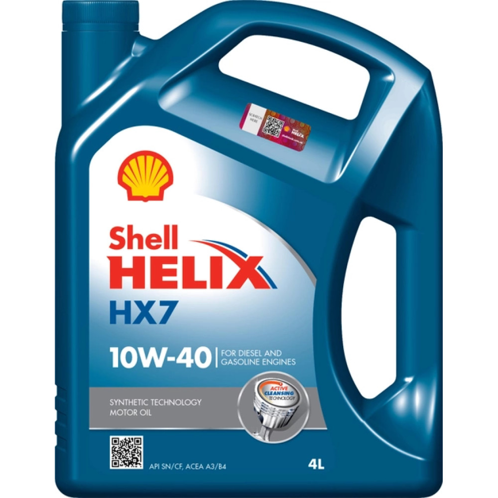 Олива моторна SHELL Helix HX7 10w-40 4л Олива моторна SHELL Helix HX7 10w-40 4л