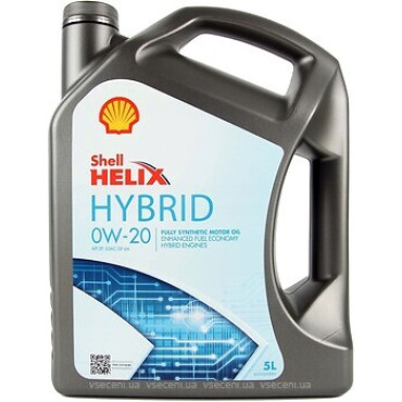 Олива моторна SHELL Helix HX8 HYBRID 0w-20 5л Олива моторна SHELL Helix HX8 HYBRID 0w-20 5л