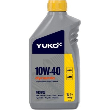 Олива моторна напівсинт. YUKO DYNAMIC 10W-40 API SG/CD (каністра 1л)  Олива моторна напівсинт. YUKO DYNAMIC 10W-40 API SG/CD (каністра 1л)