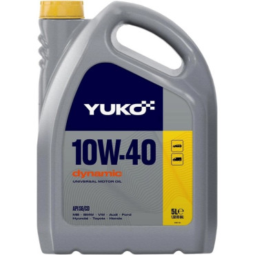 Олива моторна напівсинт. YUKO DYNAMIC 10W-40 API SG/CD (каністра 5л) (4шт уп) Олива моторна напівсинт. YUKO DYNAMIC 10W-40 API SG/CD (каністра 5л) (4шт уп)