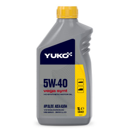 Олива моторна напівсинт. YUKO VEGA SYNT 5W-40 API SL/CF (каністра 1л) Олива моторна напівсинт. YUKO VEGA SYNT 5W-40 API SL/CF (каністра 1л)