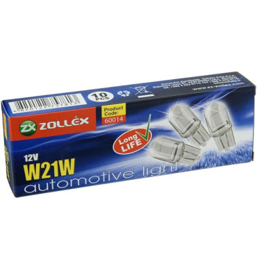 Лампа автомоб. W21W 12v (60014) ZOLLEX Лампа автомоб. W21W 12v (60014) ZOLLEX