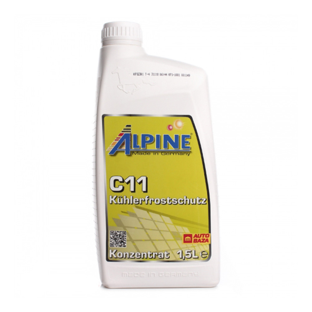 Концентрат антифризу ALPINE C11 зелен. 2л